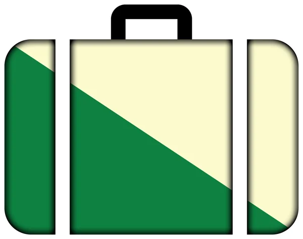 Flag of Huanuco, Peru. Suitcase icon — Φωτογραφία Αρχείου