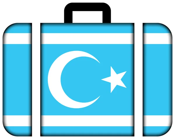 Vlag van Iraakse Turkmeense Front. Koffer-pictogram — Stockfoto