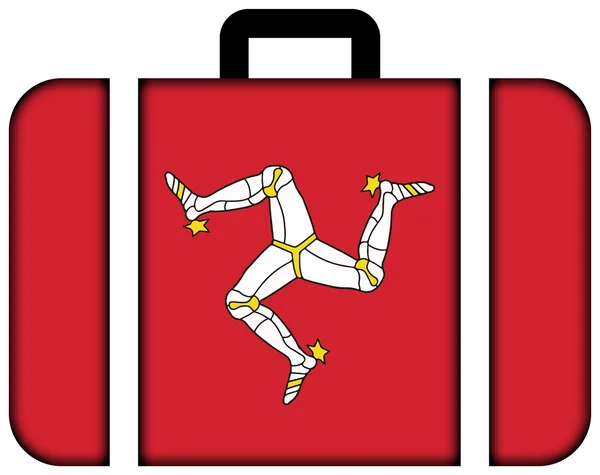 Bandiera dell'Isola di Man. Icona della valigia — Foto Stock