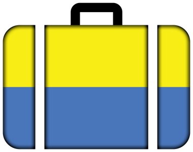 Bayrak Latacunga, Ekvador. Bavul simgesi