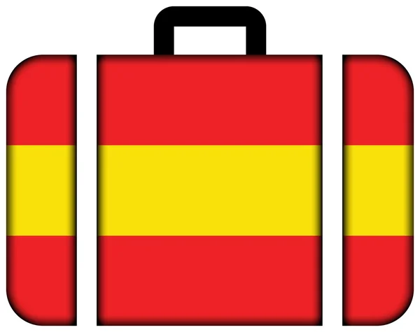 德国卡尔斯鲁厄的旗帜。手提箱图标 — 图库照片