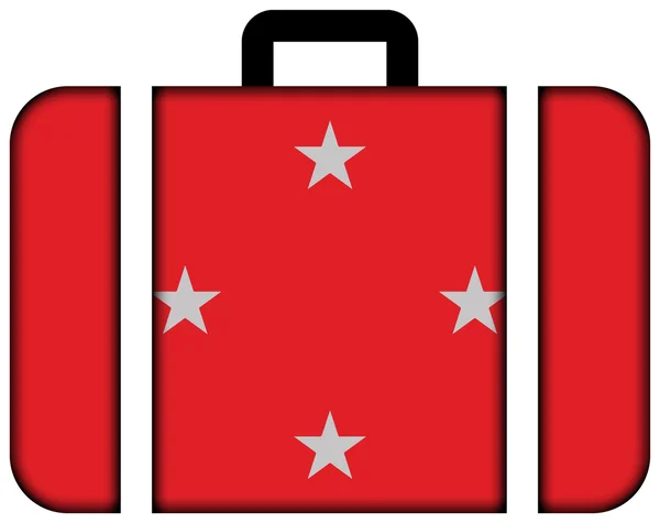Flag of Londrina, Brazil. Suitcase icon — Φωτογραφία Αρχείου