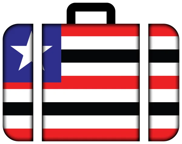 Flag of Maranhao State, Brazil. Suitcase icon — Stock Photo, Image