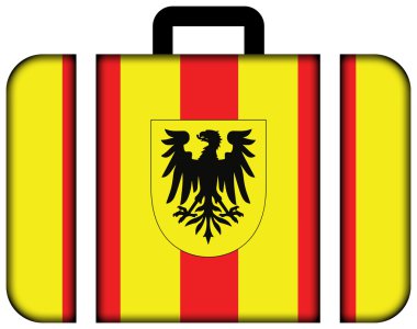 Mechlin (Mechelen), Belçika bayrağı. Bavul simgesi