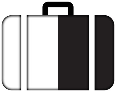 Metz, Fransa bayrağı. Bavul simgesi