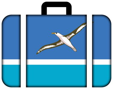 Midway Atoll (gayri resmi) bayrağı. Bavul simgesi