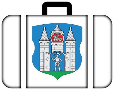 Mogilev, Beyaz Rusya bayrağı. Bavul simgesi