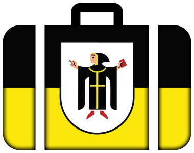 Münih bayrağı kat, Almanya ile. Bavul simgesi