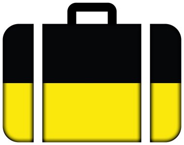 Münih, Almanya bayrağı. Bavul simgesi