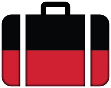 Nijmegen, Hollanda bayrağı. Bavul simgesi