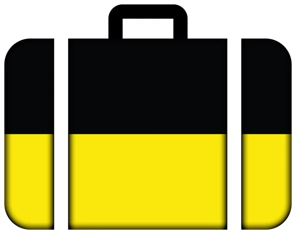 München, Németország zászlaja. Bőrönd ikon — Stock Fotó