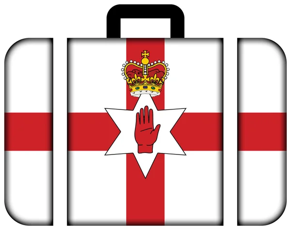Flag of Northern Ireland, UK. Suitcase icon — Stock fotografie