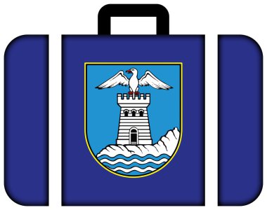 Opatija, Hırvatistan bayrağı. Bavul simgesi