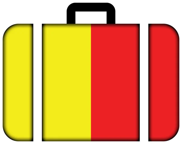 Flag of Orleans, France. Suitcase icon — Stock Photo, Image