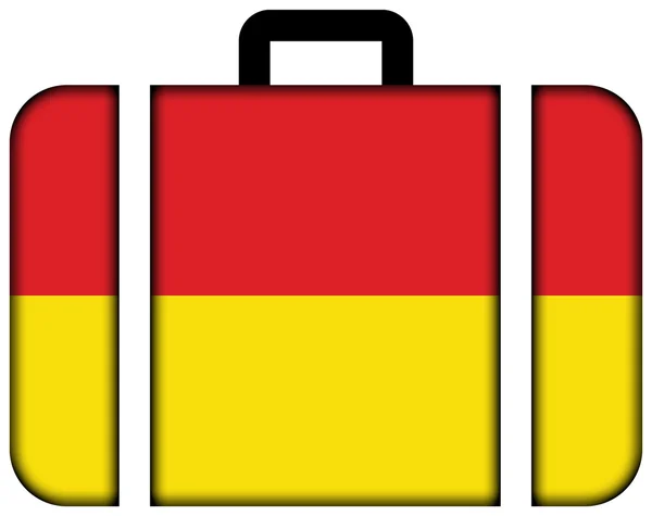 Bandera de Paderborn, Alemania. Icono de la maleta —  Fotos de Stock