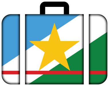 Roraima devlet, Brezilya bayrağı. Bavul simgesi