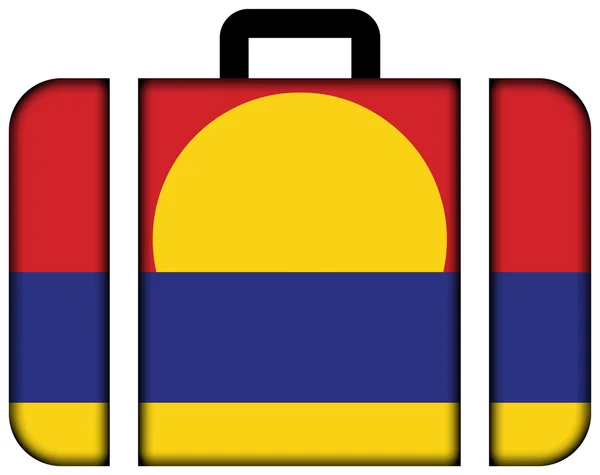 Bandiera dell'atollo di Palmira (non ufficiale). Icona della valigia — Foto Stock