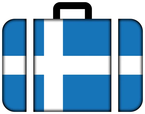 Vlag van Parnu, Estland. Koffer-pictogram — Stockfoto