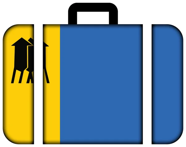 Flaga Porto Velho, Rondonia, Brazylia. Ikonę walizki — Zdjęcie stockowe