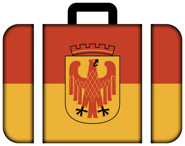 ポツダム、ドイツの旗。スーツケース アイコン — ストック写真