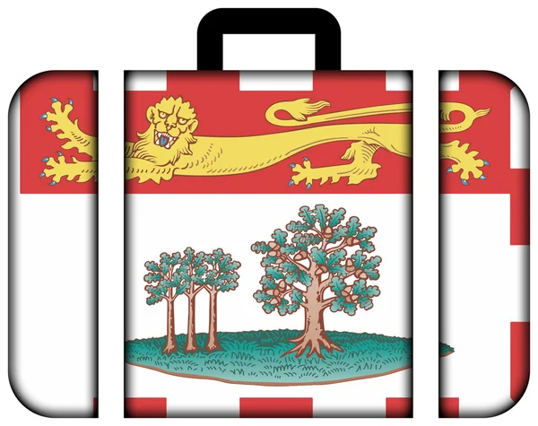 Vlag van Prins Edward eiland provincie, Canada. Koffer-pictogram — Stockfoto