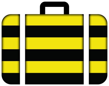 Schiedam, Hollanda bayrağı. Bavul simgesi