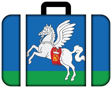 Sluck (Slutsk), Beyaz Rusya bayrağı. Bavul simgesi