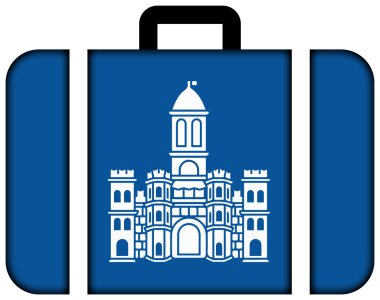 Split, Hırvatistan bayrağı. Bavul simgesi