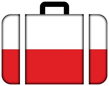 Thuringia, Almanya bayrağı. Bavul simgesi