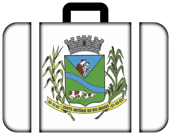 Santo Antonio bayrağı Rio Abaixo, Brezilya var. Bavul simgesi