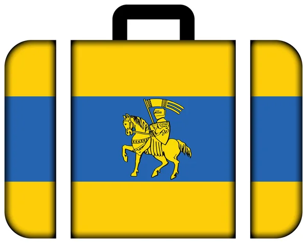 Schwerin, Németország zászlaja. Bőrönd ikon — Stock Fotó