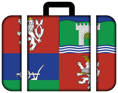 Usti nad Labem Region, Çek Cumhuriyeti bayrağı. Bavul simgesi