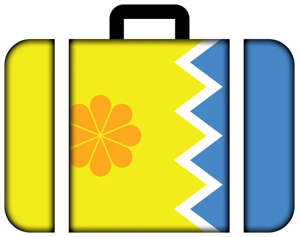 Flag of Vina del Mar, Chile. Suitcase icon — Stock Photo, Image