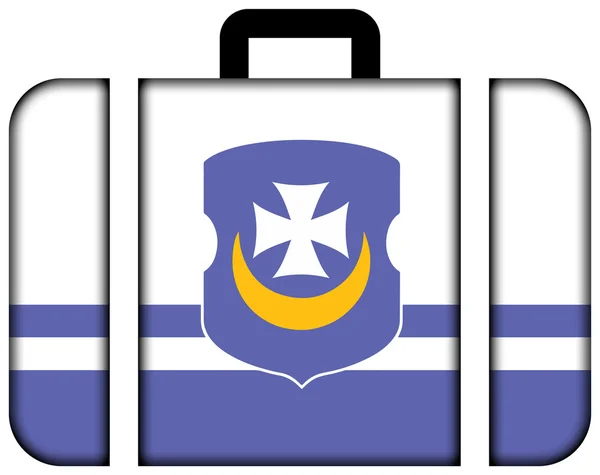 Bandiera di Vorsza, Bielorussia. Icona della valigia — Foto Stock