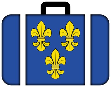 Wiesbaden, Almanya bayrağı. Bavul simgesi