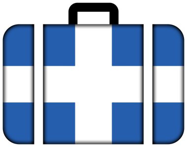 Zwolle, Hollanda bayrağı. Bavul simgesi