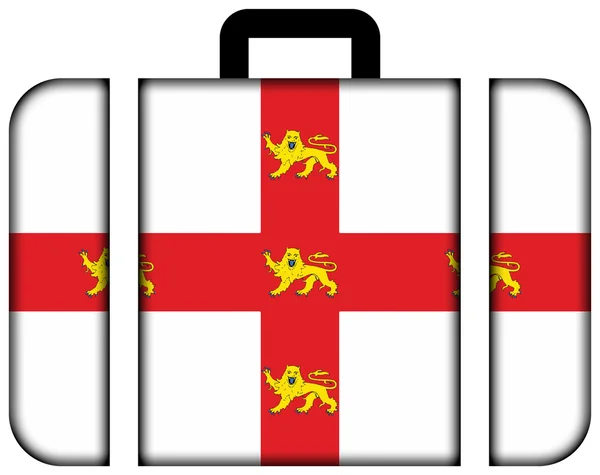 York, İngiltere bayrağı. Bavul simgesi — Stok fotoğraf