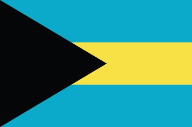 Bahamalar bayrağı. Vektör biçimi