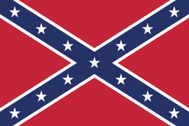 Konfederasyon bayrağı. Vektör biçimi