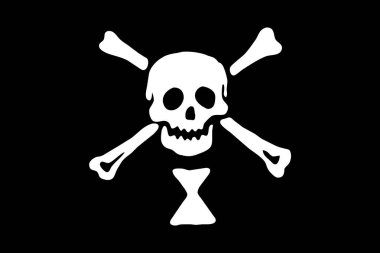 Emanuel Wynn korsan bayrağı. Vektör biçimi