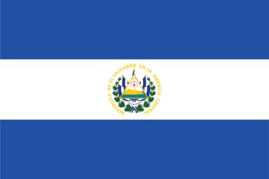 El Salvador bayrak. Vektör biçimi