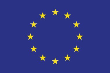 Avrupa Birliği bayrağı. Vektör biçimi