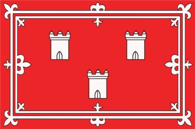 Aberdeen, İskoçya, İngiltere bayrağı. Vektör biçimi
