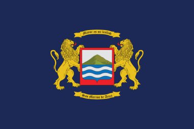 Arica, Chile bayrağı. Vektör biçimi