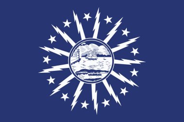 Flag of Buffalo, New York, USA. Vector Format clipart