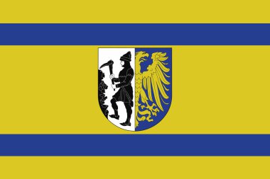 Bytom, Polonya bayrağı. Vektör biçimi