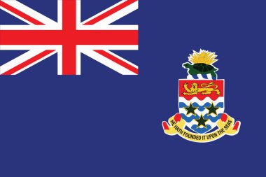 Cayman Adaları bayrağı. Vektör biçimi