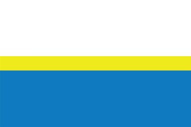 Czestochowa, Polonya bayrağı. Vektör biçimi