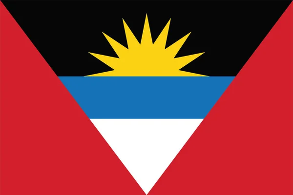 Antigua-et-Barbuda Flag. Format vectoriel — Image vectorielle