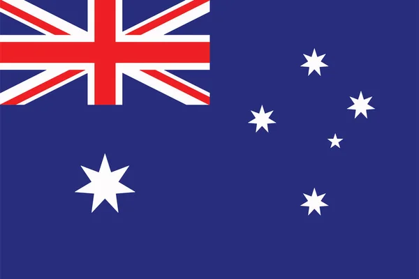 Australische Flagge. Vektorformat — Stockvektor